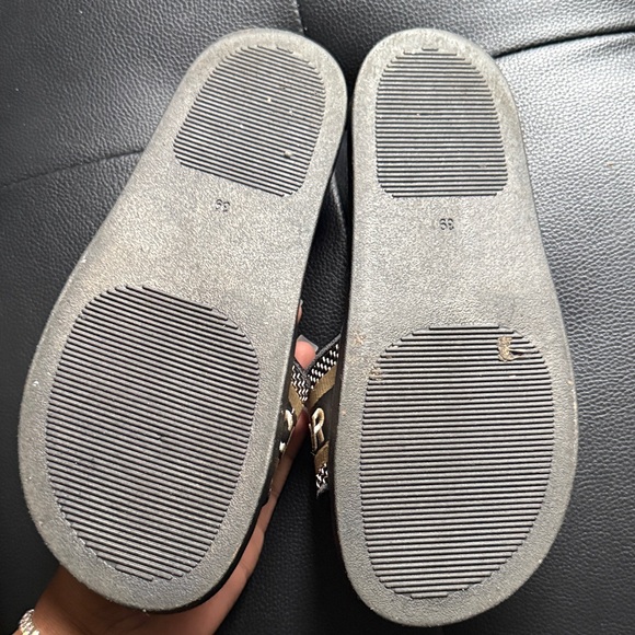 Dior Black and Gold Slide Sandals - Picture 3 of 5